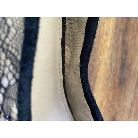 Vero Curio Heels Shoes Black Lace Floral Beaded High 4.5" Womens 10M Rhinestone - Picture 8 of 14